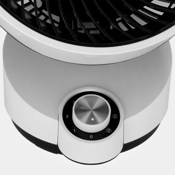 Wentylator biurkowy FAN GLOBE 50 W | Oscylacja 75°, Biały