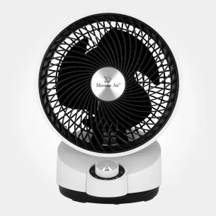 Wentylator biurkowy FAN GLOBE 50 W | Oscylacja 75°, Biały