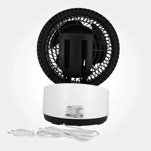 Wentylator biurkowy FAN GLOBE 50 W | Oscylacja 75°, Biały