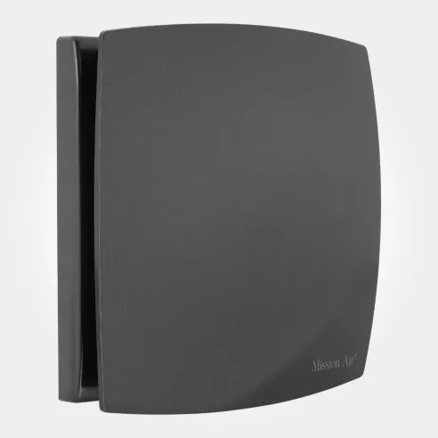 Wentylator łazienkowy WINDY 100 mm | z klapką zwrotną, Antracyt