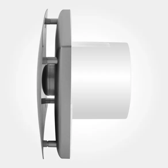 Wentylator łazienkowy WINDY 150 mm | z klapką zwrotną, Antracyt