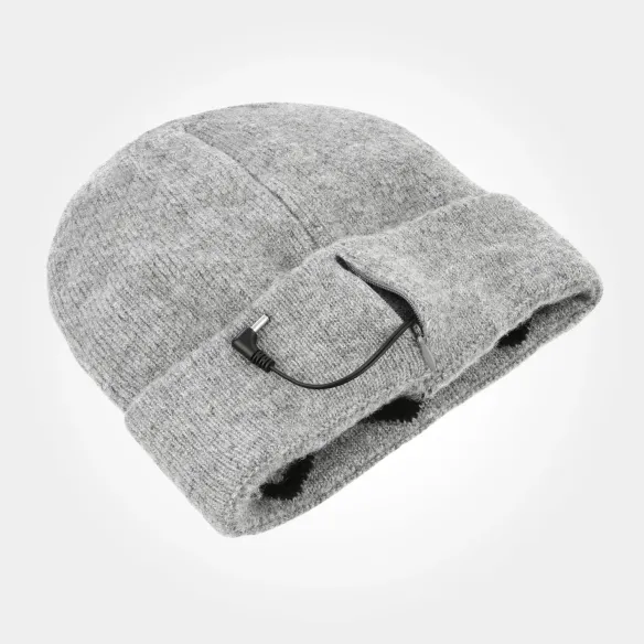 E-HAT Grey Heated Winter Hat | USB Powered