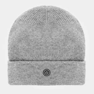 Elektryczna czapka grzewcza E-HAT Grey | USB, podgrzewana zimowa 2