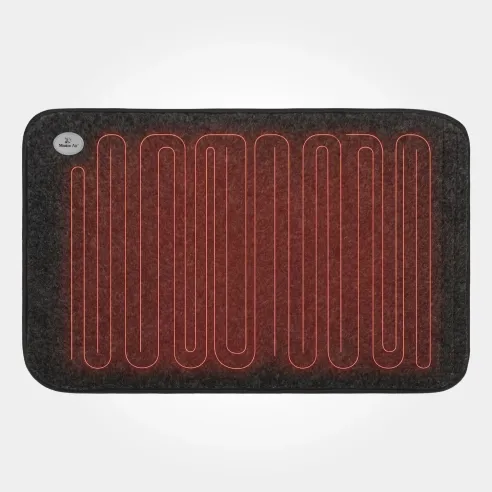 Mata grzewcza PetMat 60×40 cm | Elektryczna, dla psa i kota, szara