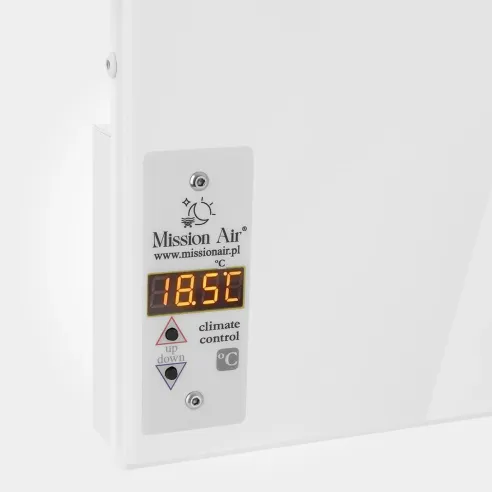 Grzejnik na podczerwień IR 400 W | Panel z termostatem, Biały