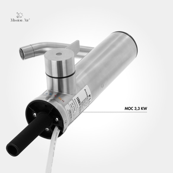 FLUX 3.3 kW Tap-Mounted Instant Water Heater | Electric, LCD Display