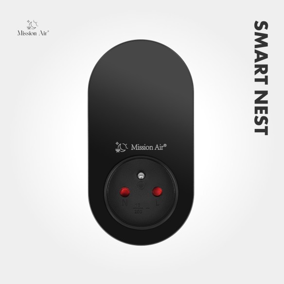SMART NEST WiFi Plug-In Thermostat | Programmable, Smart App, Black