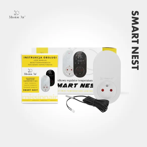 SMART NEST WiFi Plug-In Thermostat | Programmable, Smart App, White