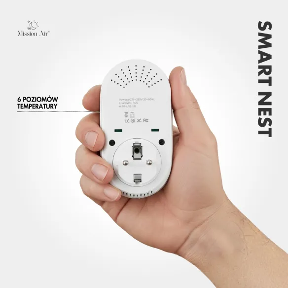 SMART NEST WiFi Plug-In Thermostat | Programmable, Smart App, White