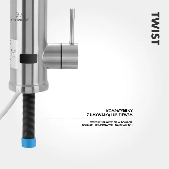 TWIST 3.3 kW Instant Water Heater | Electric, LCD Display