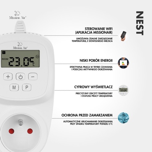 Regulator NEST WiFi – funkcje i tryby pracy