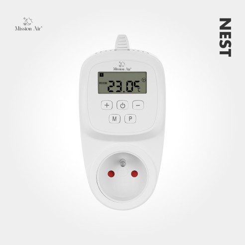 NEST WiFi Temperature Controller | Plug-in, Programmable, White