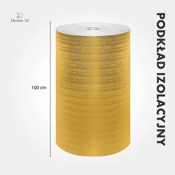 Gold Insulation Underlay | 3 mm Thickness, 1 m²