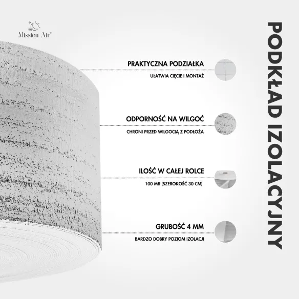 Informacje podkład izolacyjny Silver 4 mm