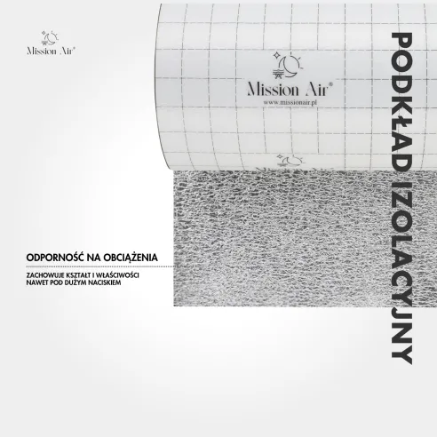 Podkład izolacyjny Silver 3 mm struktura