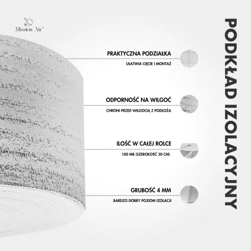 Informacje podkład izolacyjny Silver 4 mm