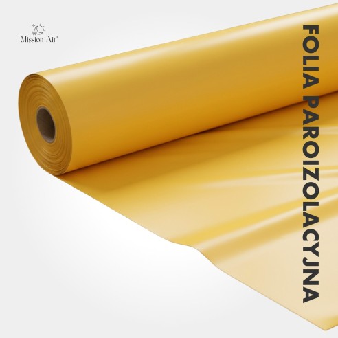 Folia paroizolacyjna – rozwinięta rolka