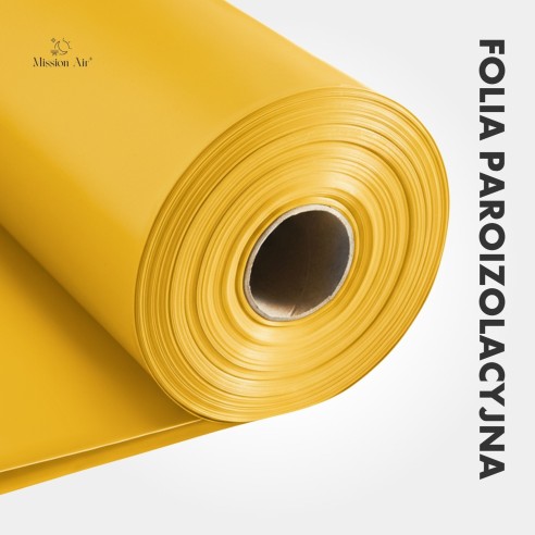 Folia paroizolacyjna – zwinięta rolka widok z góry