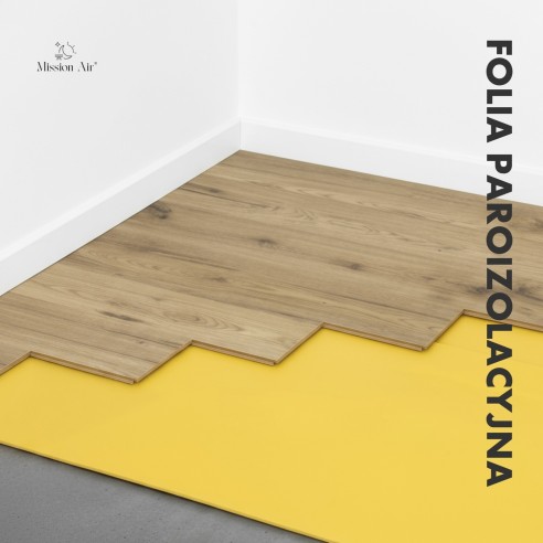 Folia paroizolacyjna – ułożona na podłodze