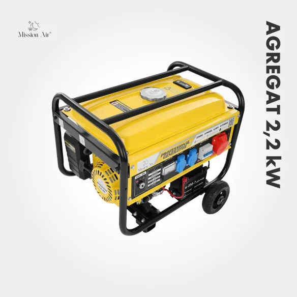 Agregat prądotwórczy 2,2 kW – widok boczny