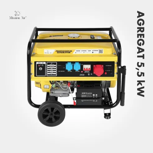 Agregat prądotwórczy 5,5 kW – widok boczny