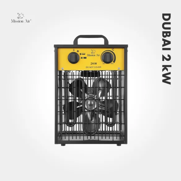 Nagrzewnica elektryczna DUBAI 2000W przód