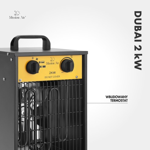 DUBAI 2000 W Electric Air Heater | PTC, Portable