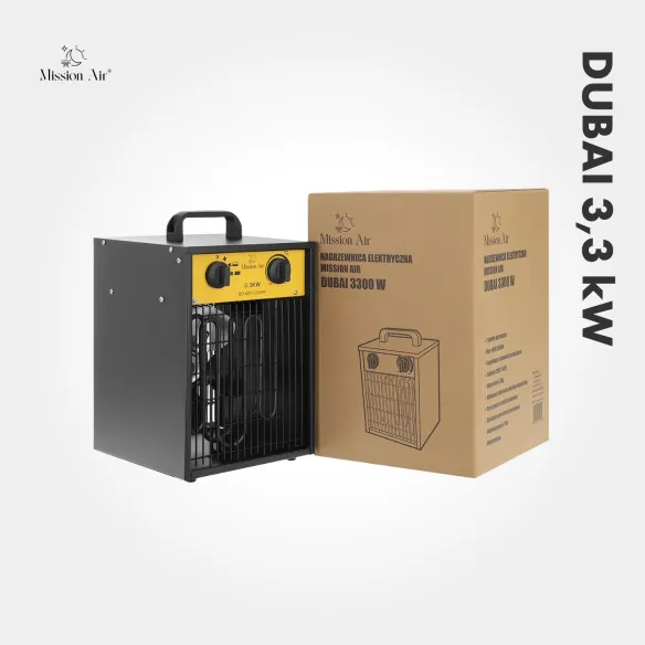 Nagrzewnica elektryczna DUBAI 3300W opakowanie