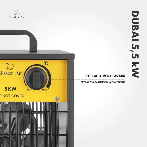 DUBAI 5000 W Electric Air Heater | PTC, Portable