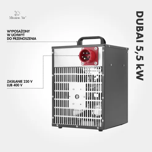 DUBAI 5000 W Electric Air Heater | PTC, Portable