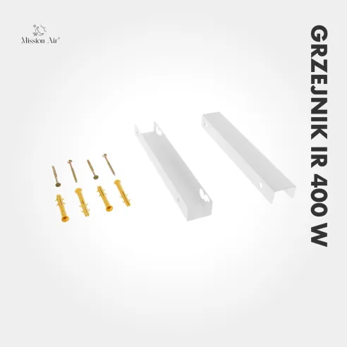 IR 400 W Infrared Heater | Panel with Thermostat, White