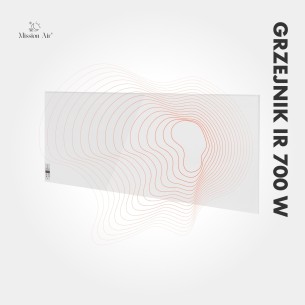 IR 700 W Infrared Heater | Freestanding or Wall-Mounted, White 2