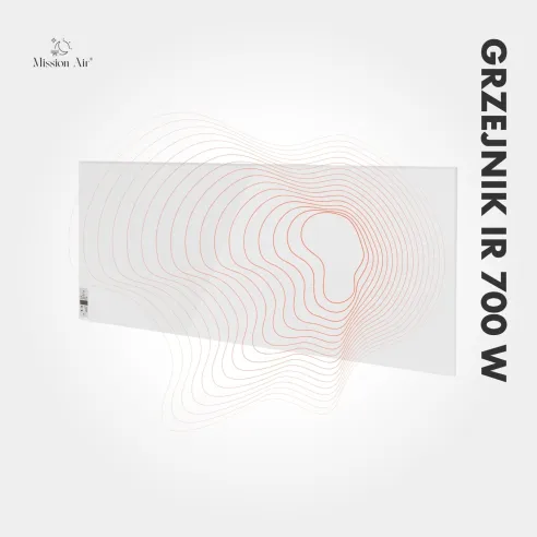 Grzejnik IR 700 W – emisja ciepła na podczerwień