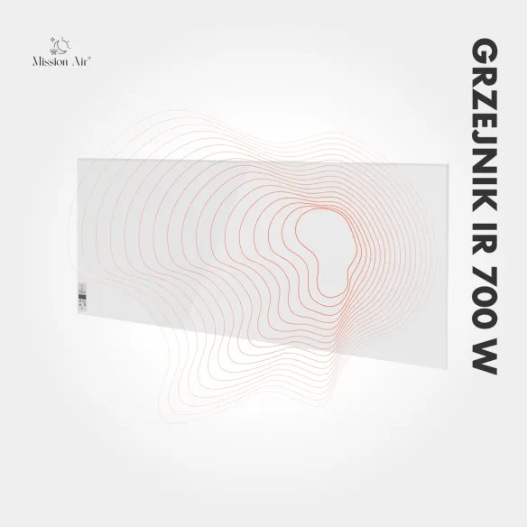 Grzejnik IR 700 W – emisja ciepła na podczerwień