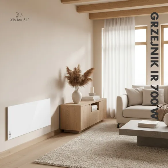 Grzejnik na podczerwień IR 700 W – aranżacja wnętrza