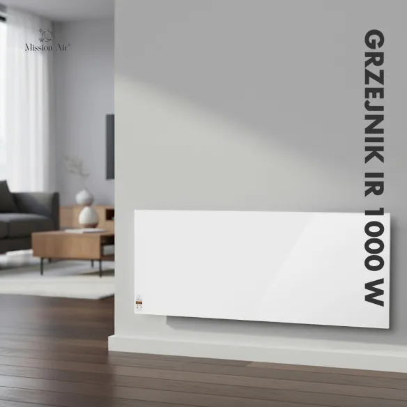 Grzejnik na podczerwień IR 1000 W – aranżacja wnętrza