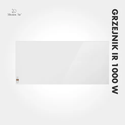 Grzejnik na podczerwień IR 1000 W – widok z przodu