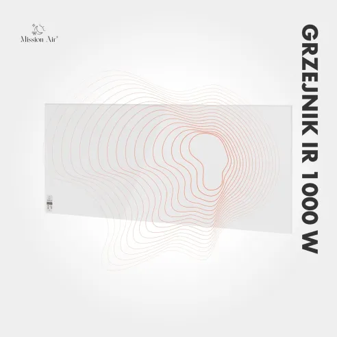 Grzejnik IR 1000 W – emisja ciepła na podczerwień