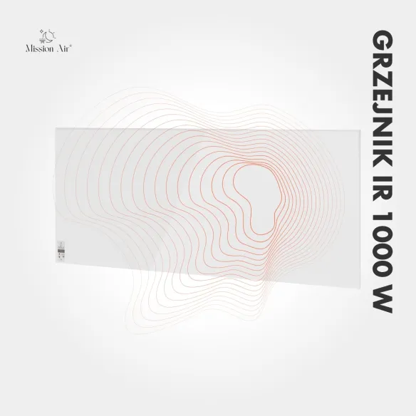 Grzejnik IR 1000 W – emisja ciepła na podczerwień