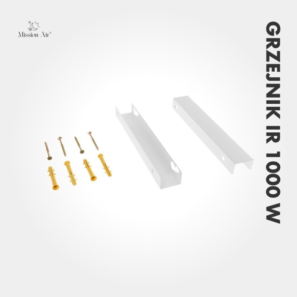 IR 1000 W Infrared Heater | Side Thermostat, White