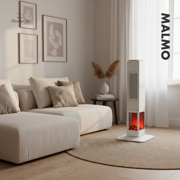 MALMO 2400 W PTC Column Fan Heater | White