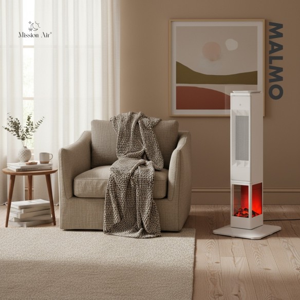 MALMO 2400 W PTC Column Fan Heater | White