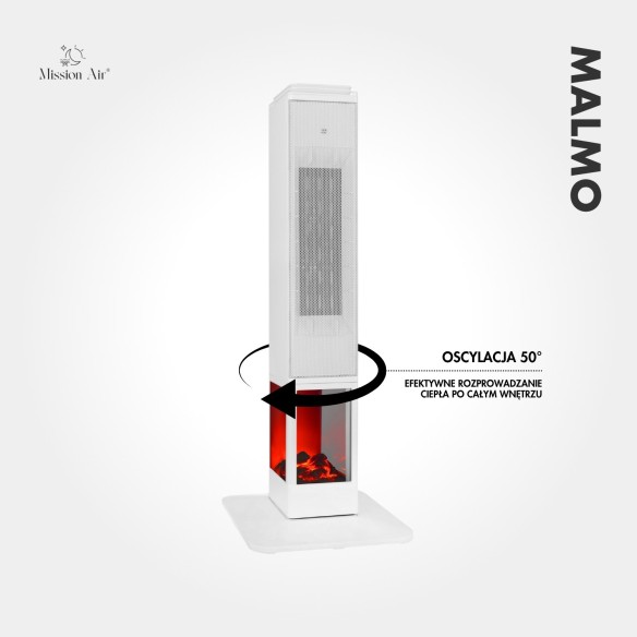 MALMO 2400 W PTC Column Fan Heater | White