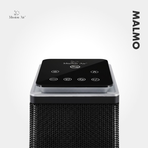 MALMO 2400 W PTC Column Fan Heater | Black
