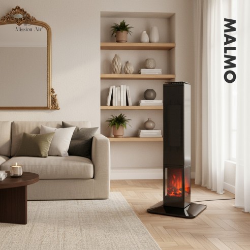 MALMO 2400 W PTC Column Fan Heater | Black