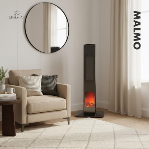 MALMO 2400 W PTC Column Fan Heater | Black