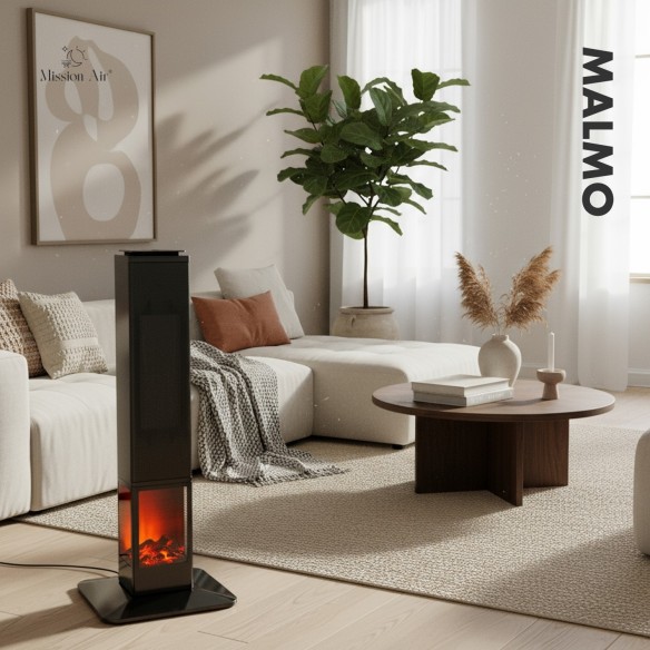 MALMO 2400 W PTC Column Fan Heater | Black