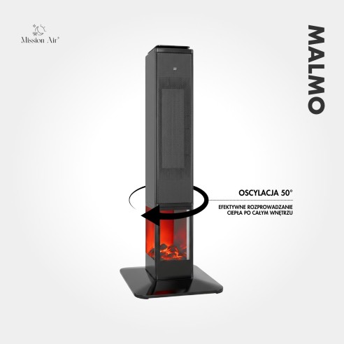 MALMO 2400 W PTC Column Fan Heater | Black