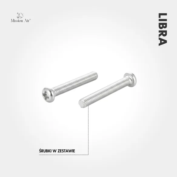 Elementy montażowe do regulatora LIBRA WiFi – śruby i kołki